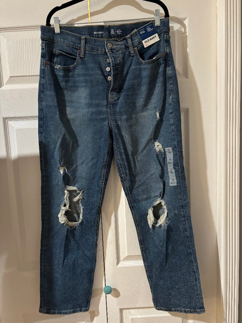 NEW Old Navy Sky-High Straight Jeans Size 14